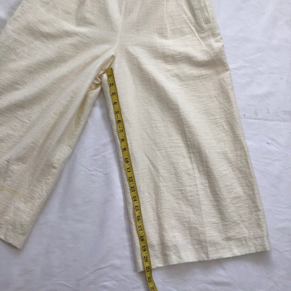 Club Monaco Women Elegant Buttery Cream Yellow Sleeveless Jumpsuit Size 6 - Picture 14 of 16